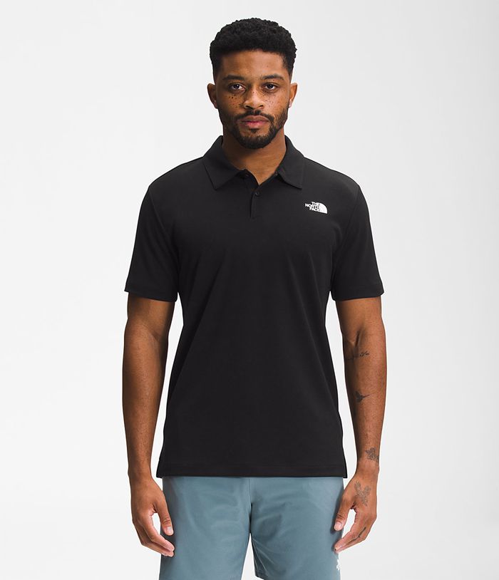 The North Face T Shirts Męska Czarna Wander Polo - GYQR15869